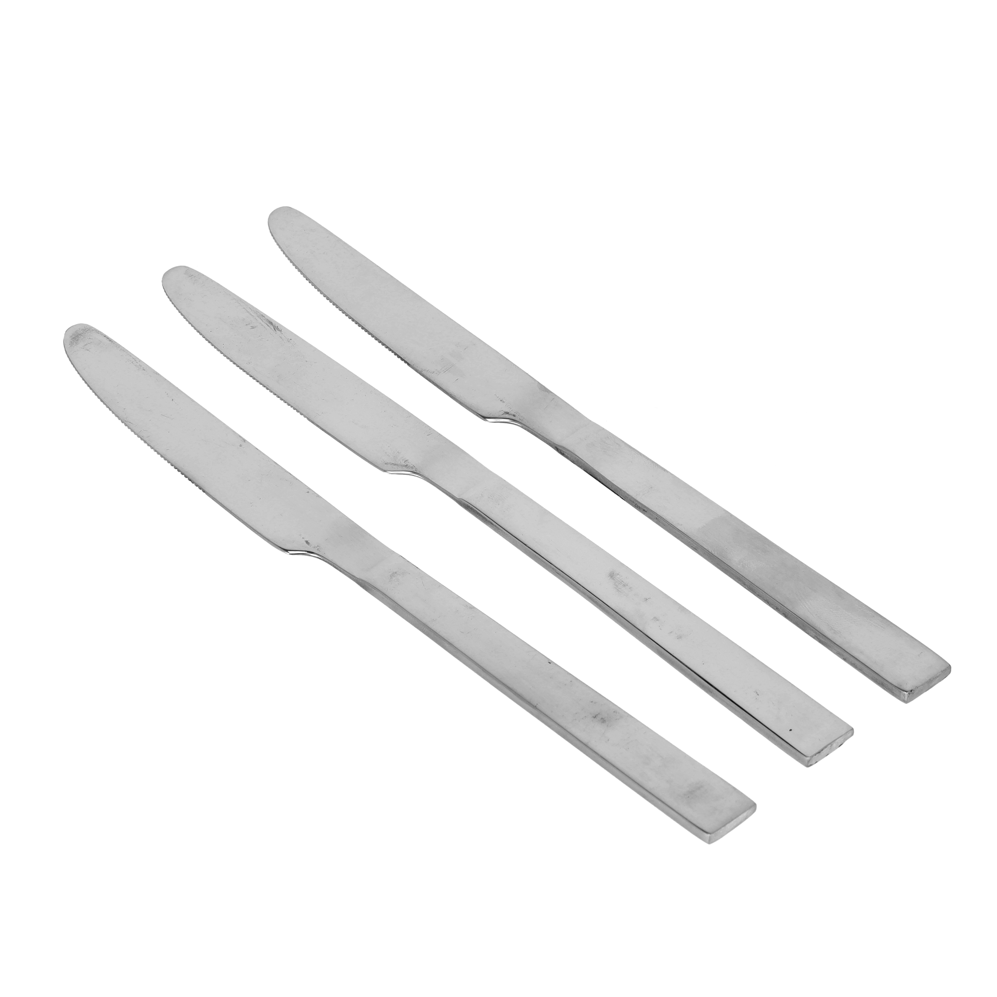 Delcasa DC1473 3Pcs Stainless Steel Table Knife