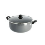 Delcasa DC1573 26cm Non-Stick Casserole Stock Pot with Glass Lid