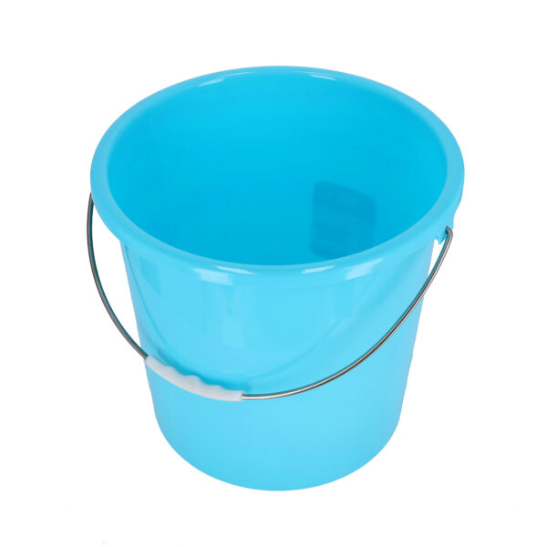 15Ltr Plastic Bucket with Lid - Strong Handle- Red- 15 Liter