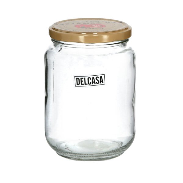 Delcasa DC1753 600ml 6Pc Glass Storage Jar