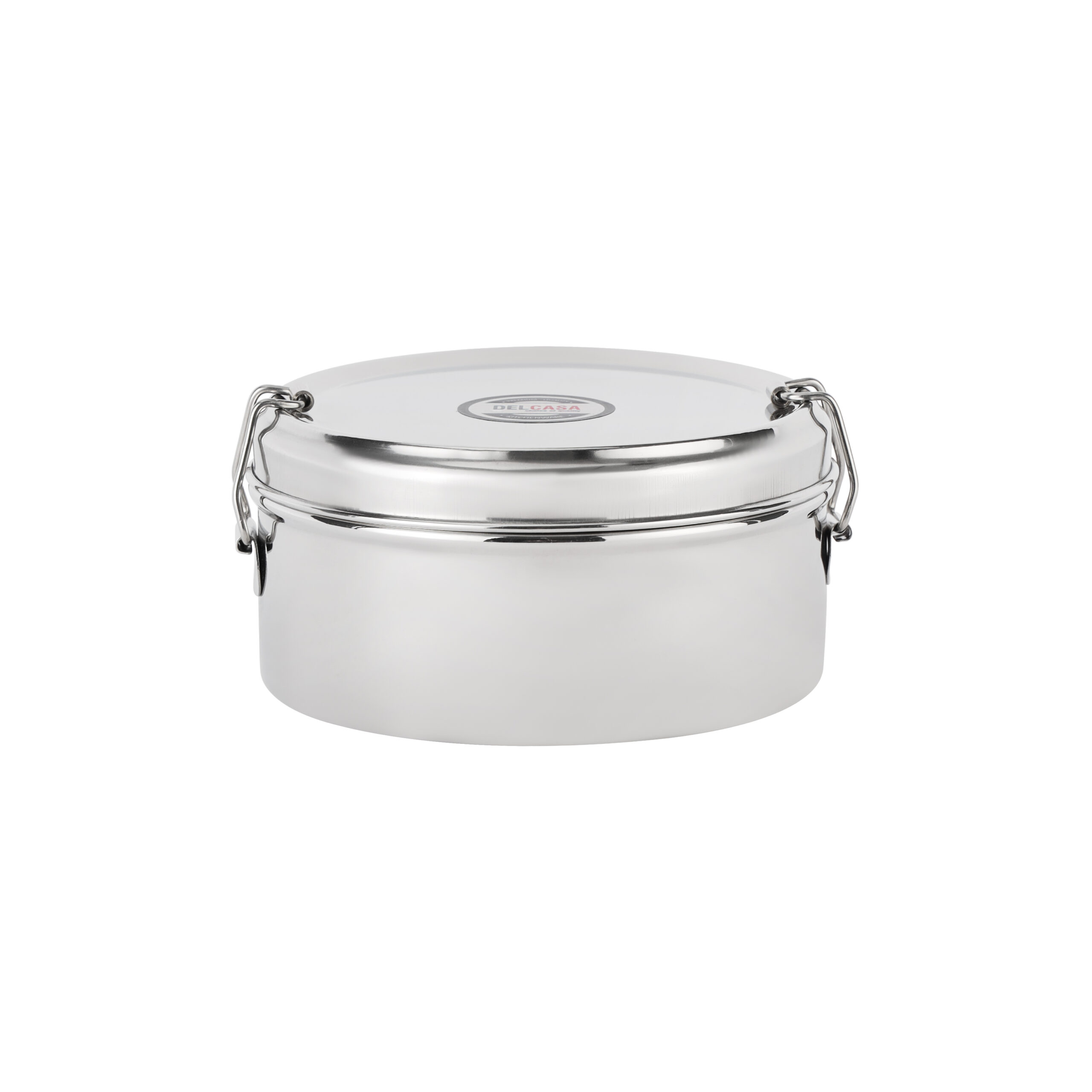 Delcasa 12.5 CM Stainless Steel Box with Plate- DC1887