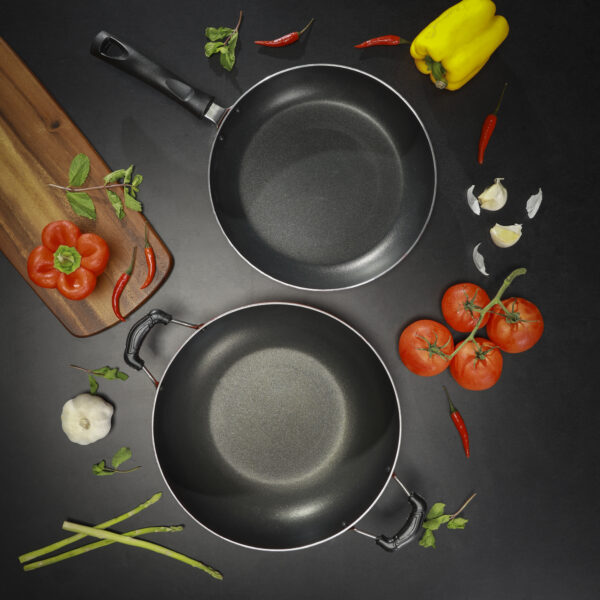Non-Stick Cookware 2pcs, 2-in-1 Combo Value Pack, DC1912