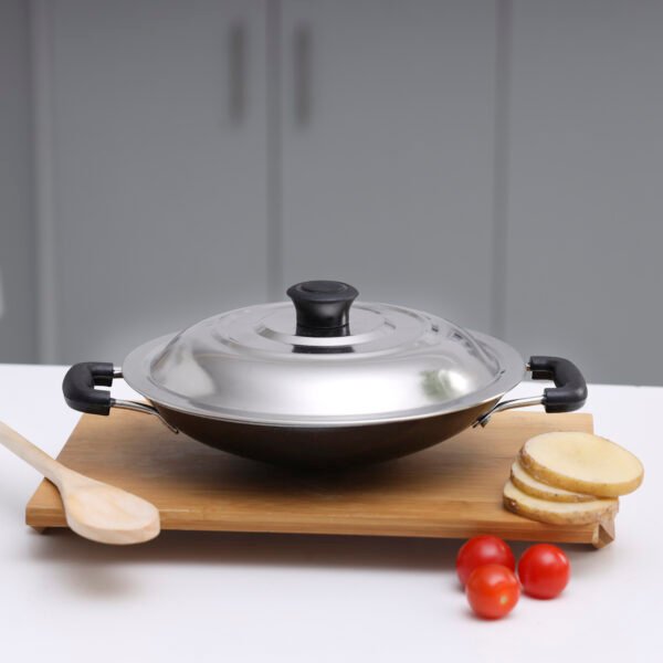 Non Stick Appa Chatti With Stainless Steel Lid DC1913