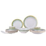 Delcasa 20 Piece Floral Garden Melamine Ware Dinner Set- DC1919