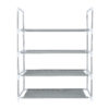 4 Layer Shoe Rack, Iron and Non-Woven Fabric Rack, DC2003