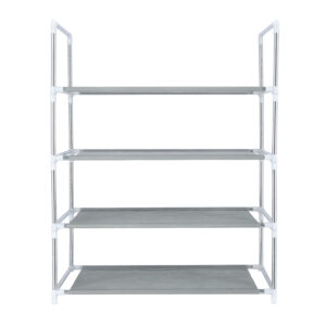 4 Layer Shoe Rack, Iron and Non-Woven Fabric Rack, DC2003
