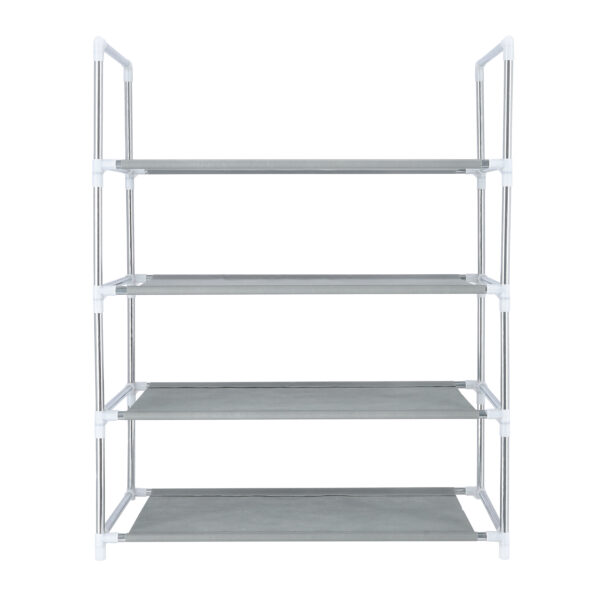 4 Layer Shoe Rack, Iron and Non-Woven Fabric Rack, DC2003