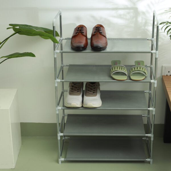 5 Layer Shoe Rack, Iron & Non-Woven Fabric, DC2004