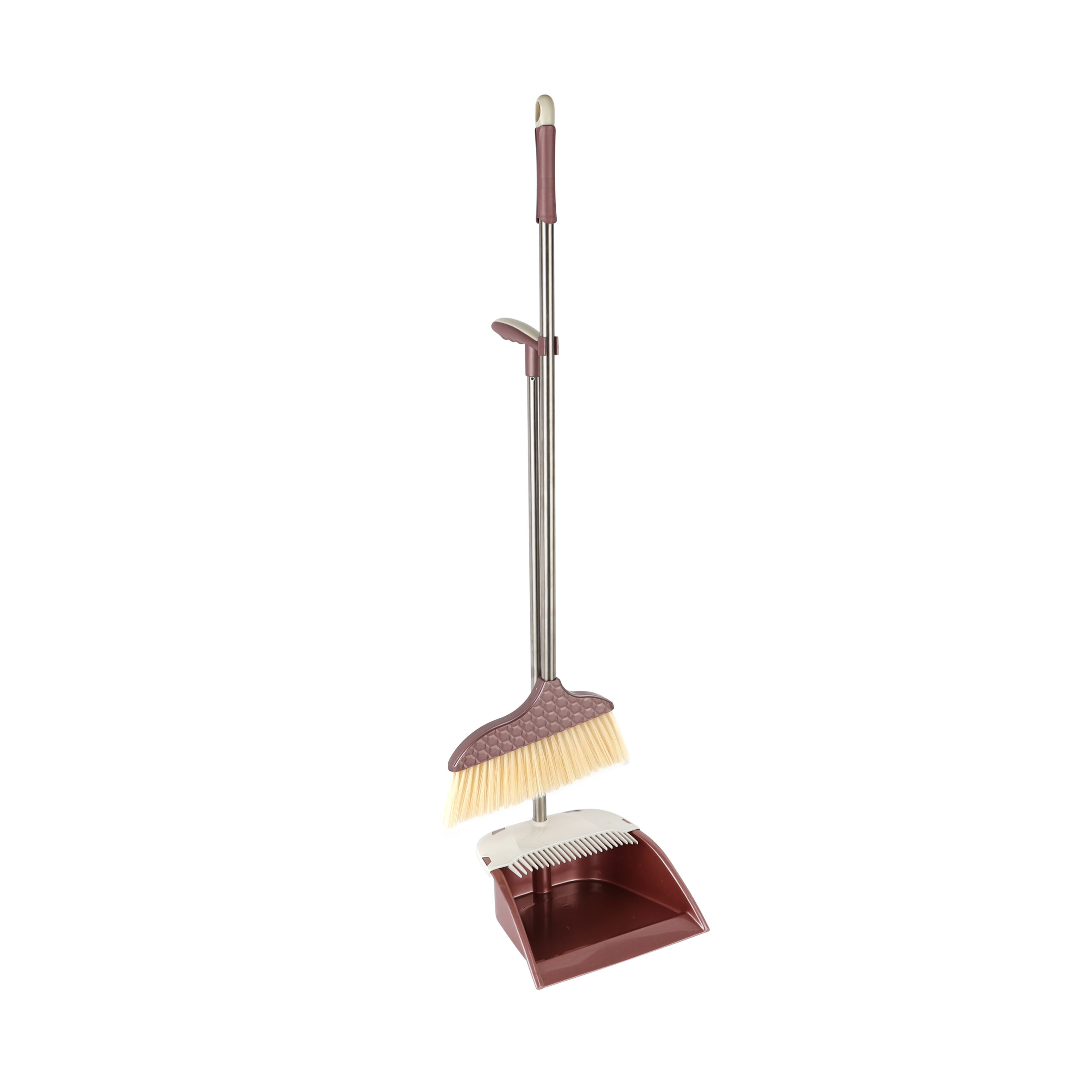 Dust Pan with Broom Set, Plastic and Iron, DC2007