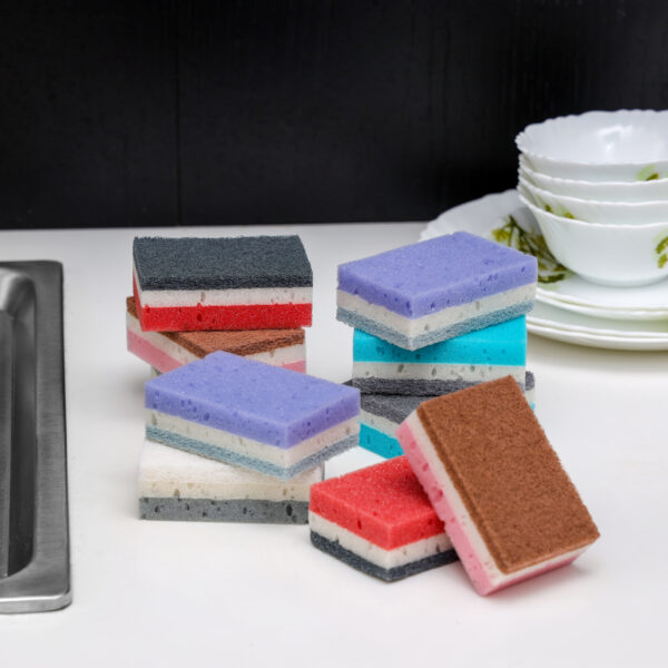 10 Pcs Sponge Scrubber, DC2010