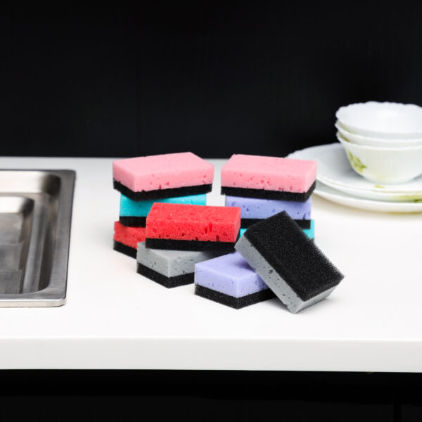 10Pcs Sponge Scrubber, Non-Scratch Cleaning Scrub, DC2011