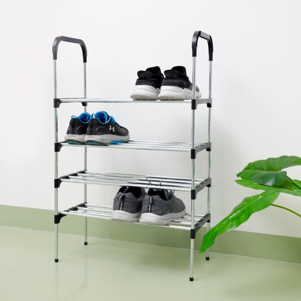 4 Tier Shoe Rack, Durable Iron Storage Rack, DC2054