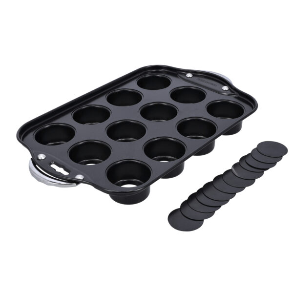 Muffin Pan with Loose Base, 12 Cups Mini Bakeware, DC2237