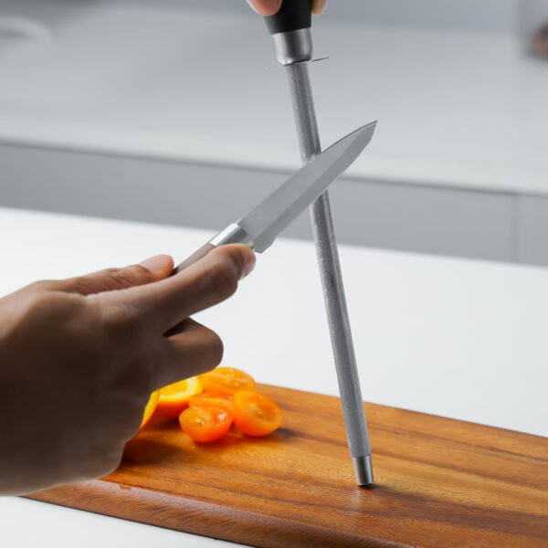 Knife Sharpener, 7.5" Stainless Steel Sharpening Rod, DC2303