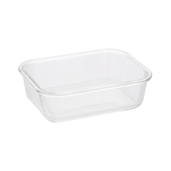 Delcasa 64ML Rectangular Airtight Glass Container with Bamboo Lid DC2366