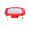 Square Airtight Glass Container with SS Lid, DC2381