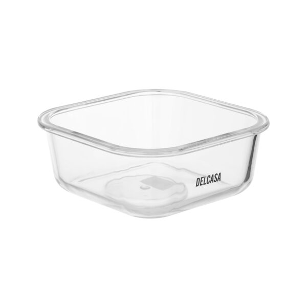 Square Airtight Glass Container with SS Lid, DC2381