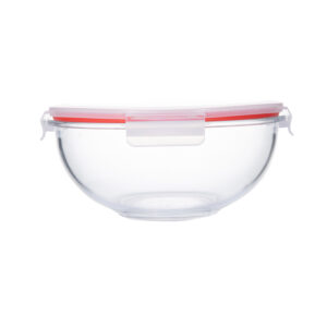 Round Airtight Glass Bowl with PP Lid, 1000ml, DC2385