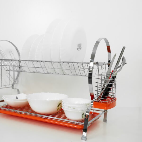 Wall Mount Dish Rack, 2 Layer Dish Drainer, DC2398