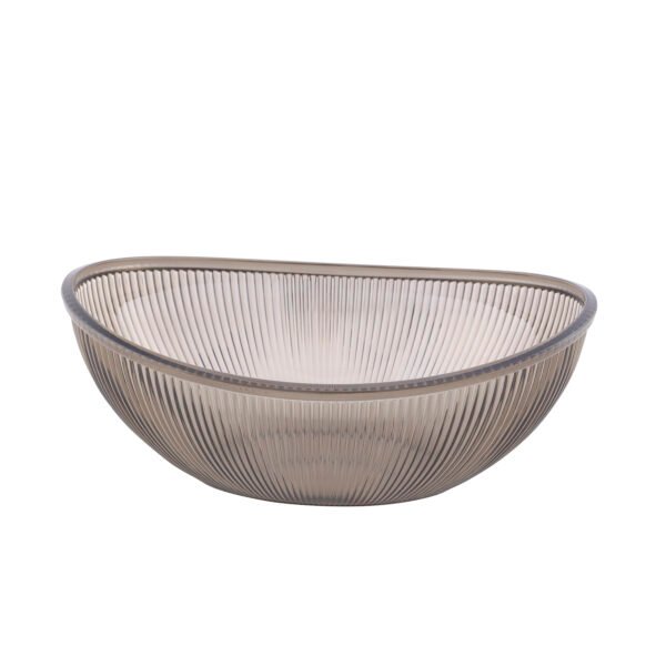 Delcasa Smoked Gray Acrylic Bowl