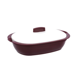 Oval Casserole with Lid, Polymer Plastic Container, DC2546