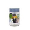 Aqua Decorated Glass Jar, 660ml Container with Lid, DC2594