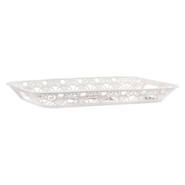 Delcasa Square Plastic Tray with Handle-DC2643