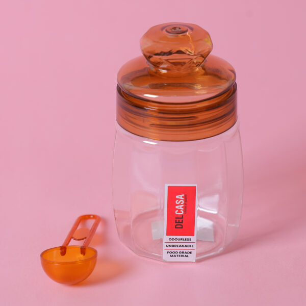 Delcasa 300 ML Diamond Jar with Pet Cap- DC2751