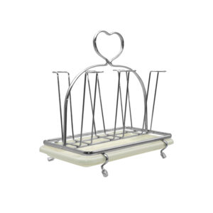 Delcasa 6Pcs Glass Holder with Tray