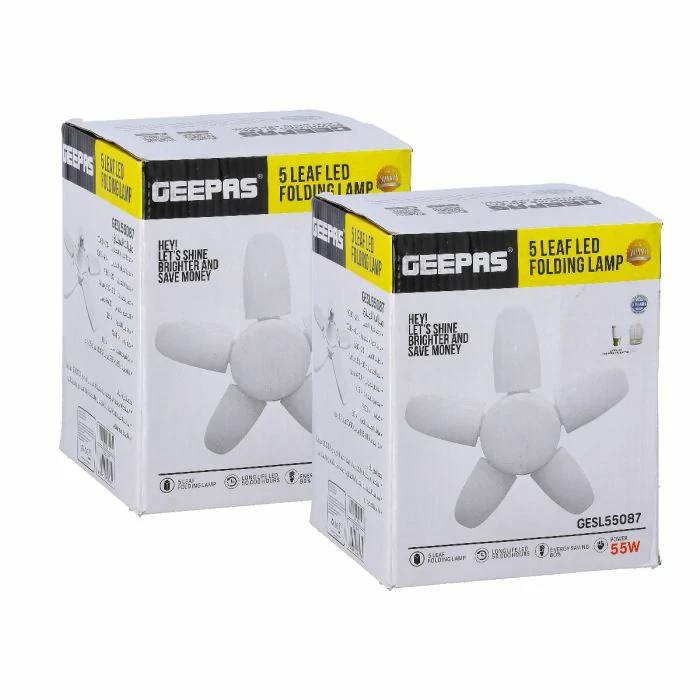 Geepas Leaf LED Folding Lamp 2 Pcs Combo -GESL55087-