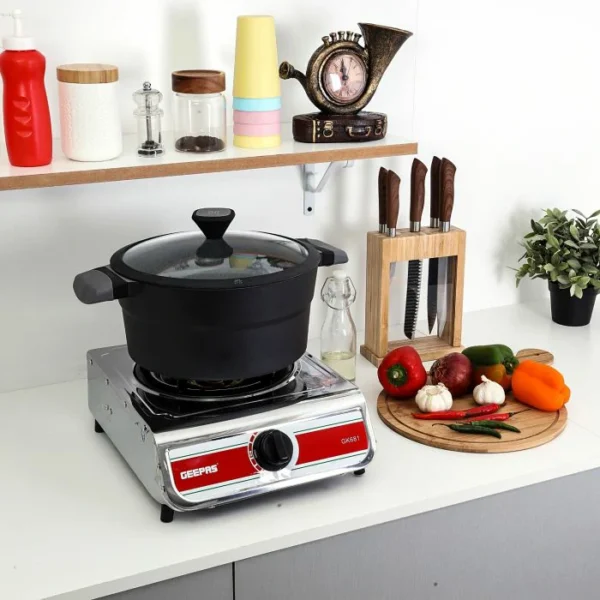 Geepas Single Burner Gas Hob/Stove 100mm - GK681 Geepas Single Burner Gas Hob/Stove 100mm - GK681