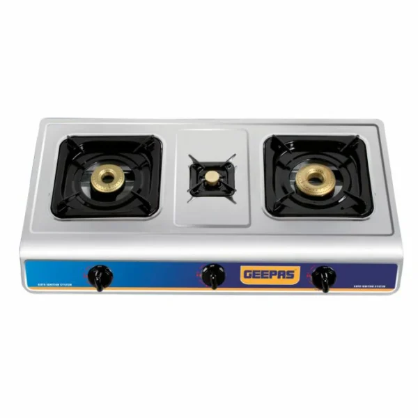 Geepas Triple Burner Gas Hob/Stove -