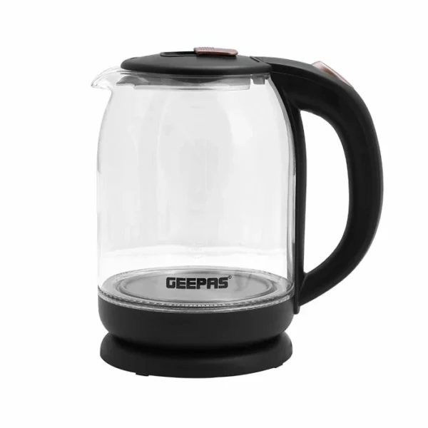 Electric Kettle - Glass Body, Boil Dry Protection & Auto Shut Off