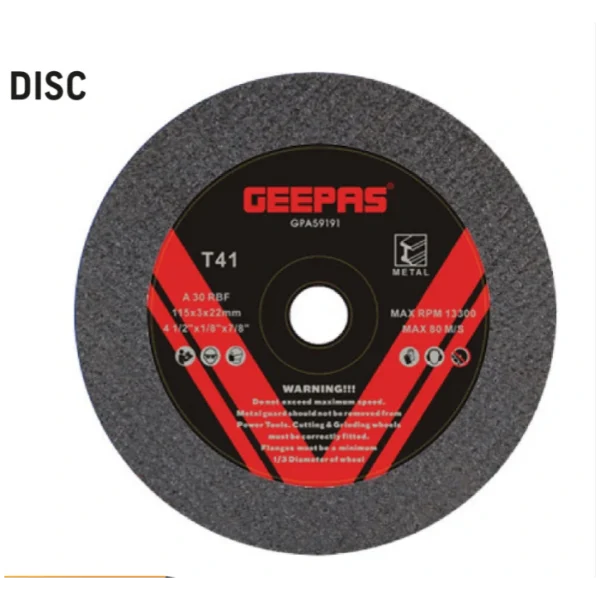 Geepas Professional Metal Cutting Disc 355 MM - Fits All 14" Choppers
