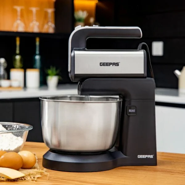 Geepas Stand Mixer, ABS And SS Housing,220w Power, GSM4304