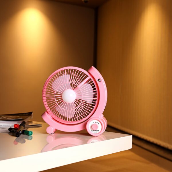 Krypton KNF6030  Rechargeable Fan with LED Personal Fan