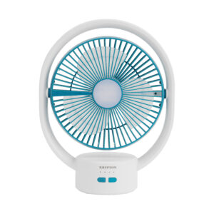 Krypton 8" Rechargeable Fan with LED Light- KNF6293N