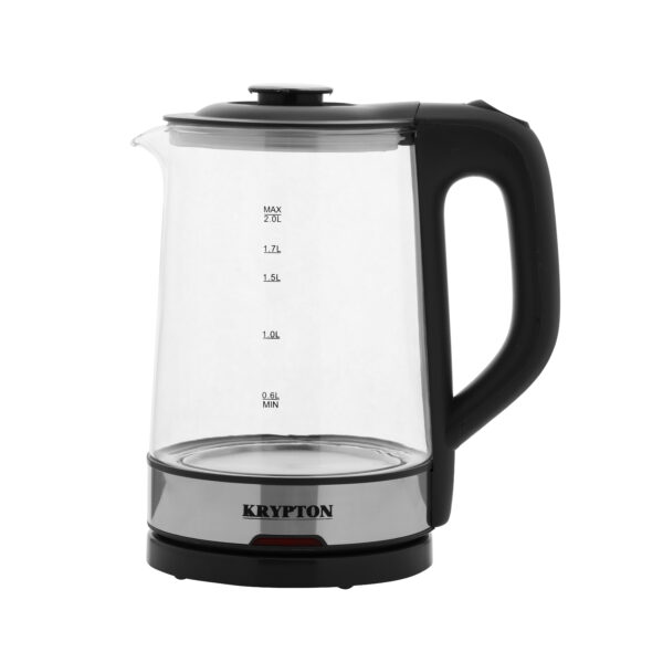 Krypton 1500W Electric Glass Kettle - Boil Dry Protection