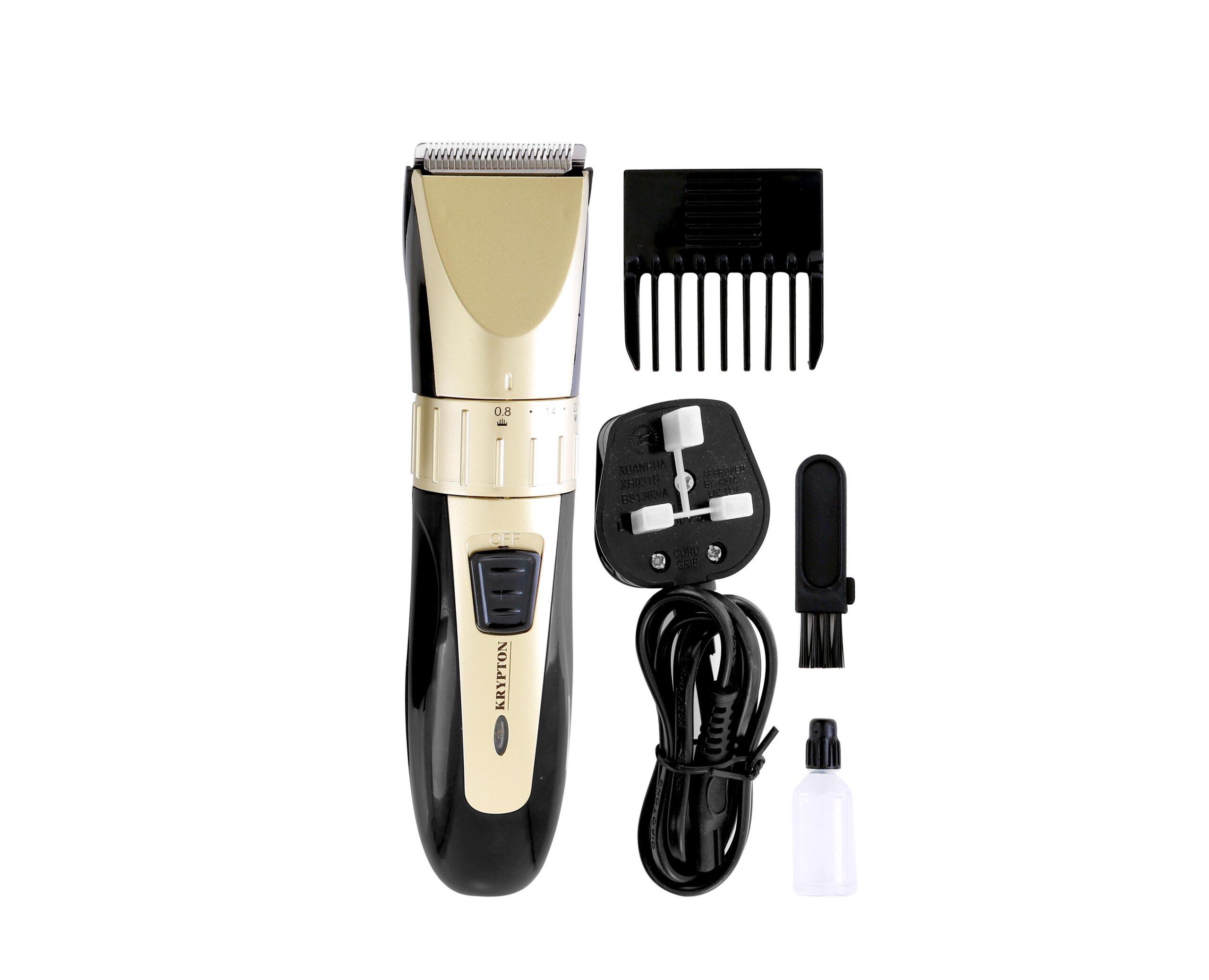 Rechargeable Hair Trimmer - Precise Beard Styler with Fine Steel Head
