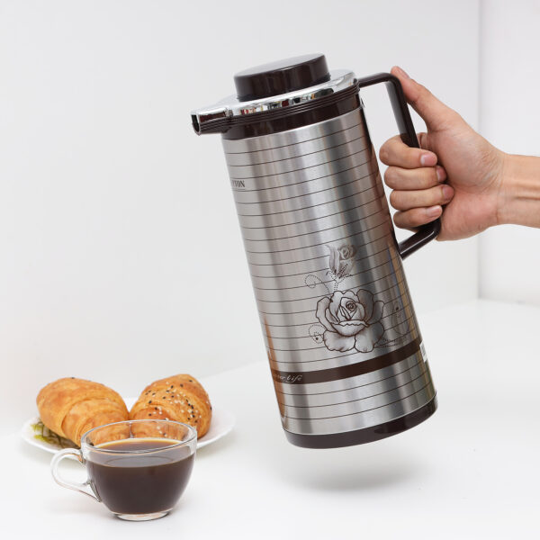 Krypton 1.9 L Glass Vacuum Flask | Insulated Flask Bottle