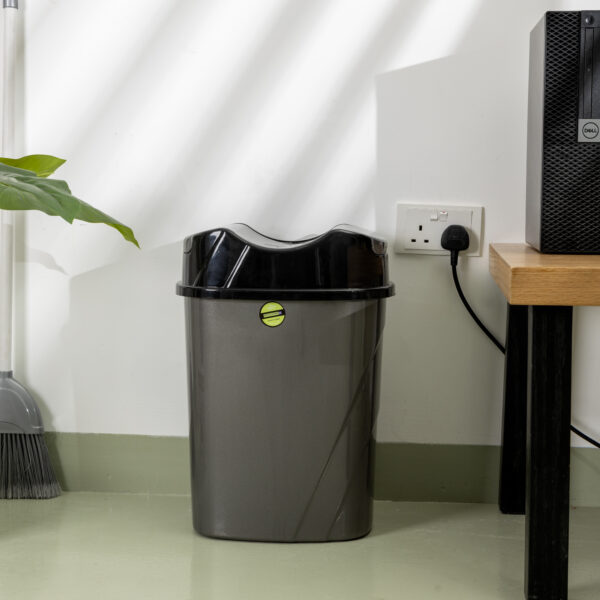 Plastic Dust Bin | Wet/Dry Garbage Bin with Lid | 15L