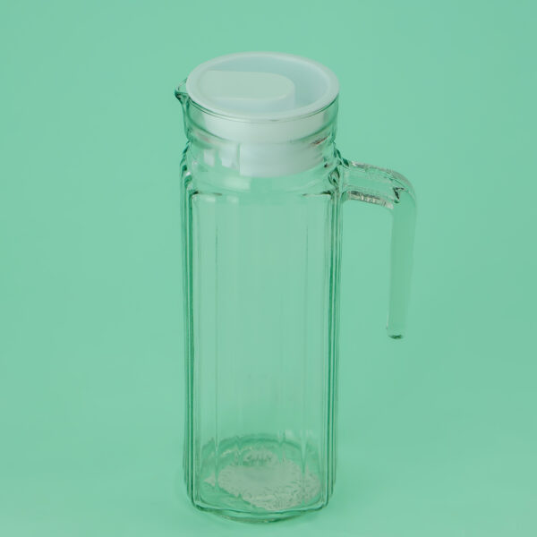 Royalford Glass Pitcher With Plastic Lid, 1000ml Water Jug, RF10255