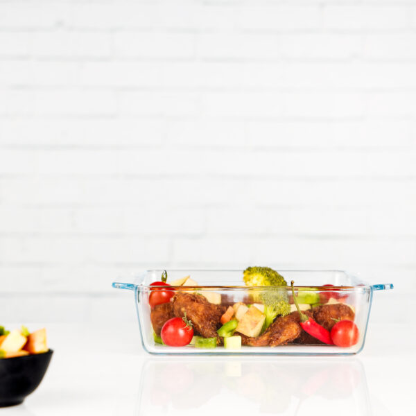 Square Glass Baking Dish with Handle, 1500ml, RF10271 Square Glass Baking Dish with Handle, 1500ml, RF10271