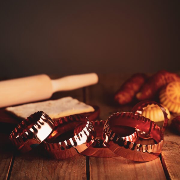 5 Pcs Round Cookie Cutter Set, Stainless Steel, RF10279