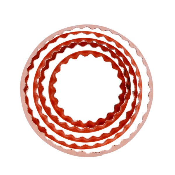 5 Pcs Round Cookie Cutter Set, Stainless Steel, RF10279