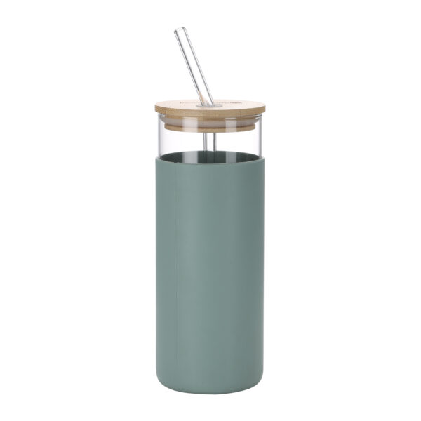 Glass water bottle with Bamboo Lid - 450ML