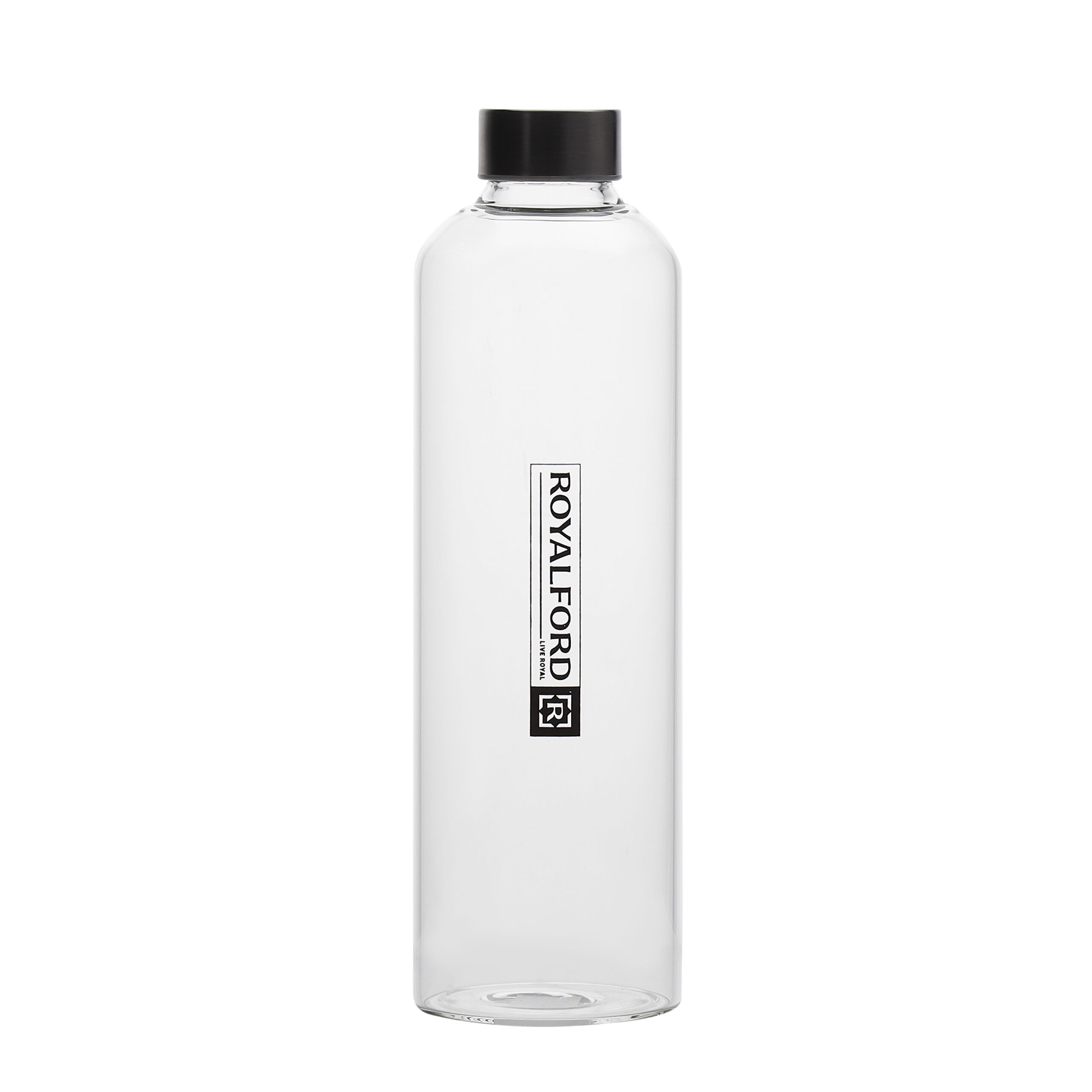 Royalford water bottle, 750ml borosilicate glass bottle, rf10433