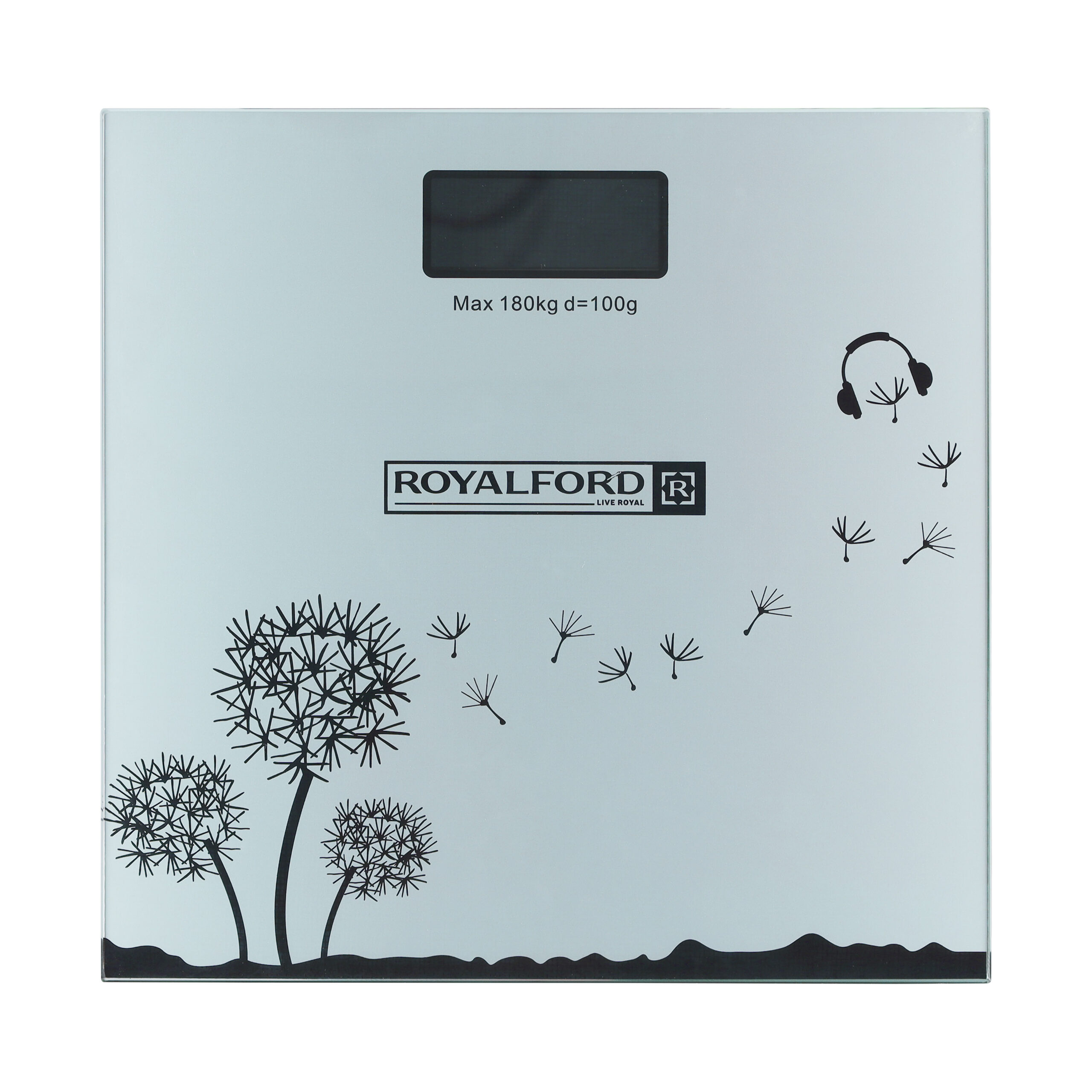 Royalford Health Scale, LCD Digital Display Scale, Non-Slip, Rf10502