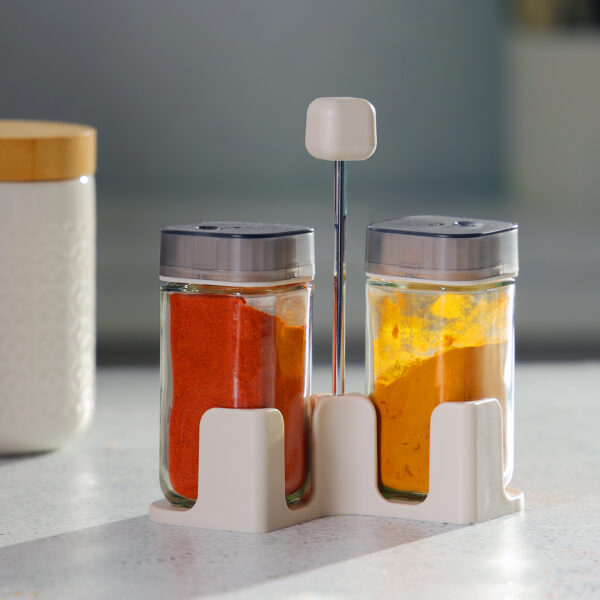 RoyalFord Spice Rack Set, 2 100ml Jars with Stand, RF10521 RoyalFord Spice Rack Set, 2 100ml Jars with Stand, RF10521