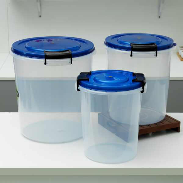 Royalford 3Pcs Plastic Container With Lid1X4